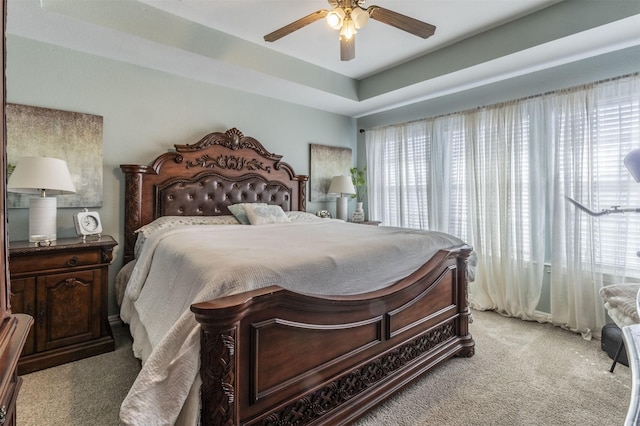 5033 Southpoint Dr, Arlington, TX 76017 - bedroom featuring light carpet and ceiling fan