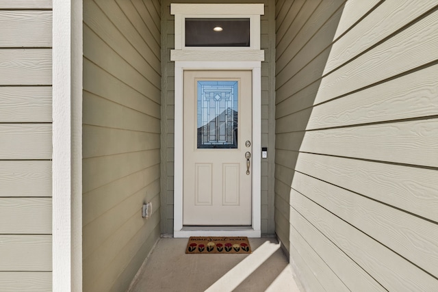 view of property entrance