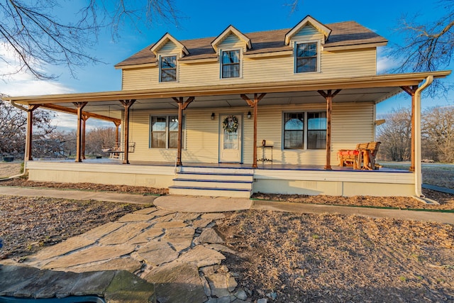 view of front of house featuring a porch