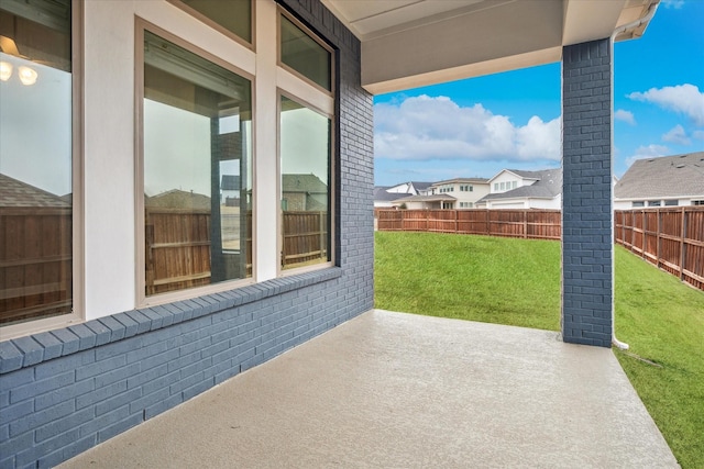 view of patio / terrace featuring a fenced backyard