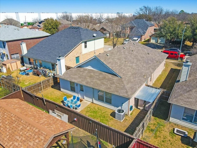 bird's eye view featuring a residential view