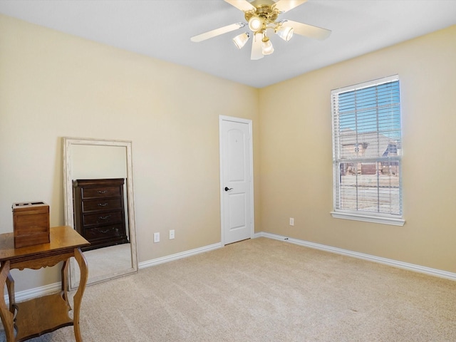 7132 Goodnight Ranch Rd, North Richland Hills, TX 76182 - unfurnished bedroom featuring light colored carpet and a ceiling fan