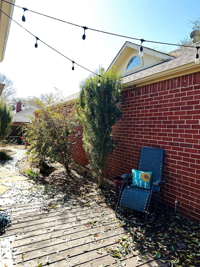 view of patio / terrace with a wooden deck