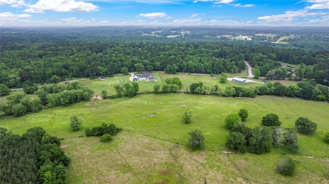 5949 County Road 137, Flint, TX 75762 - aerial view of property and surrounding area with a heavily wooded area and rural landscape