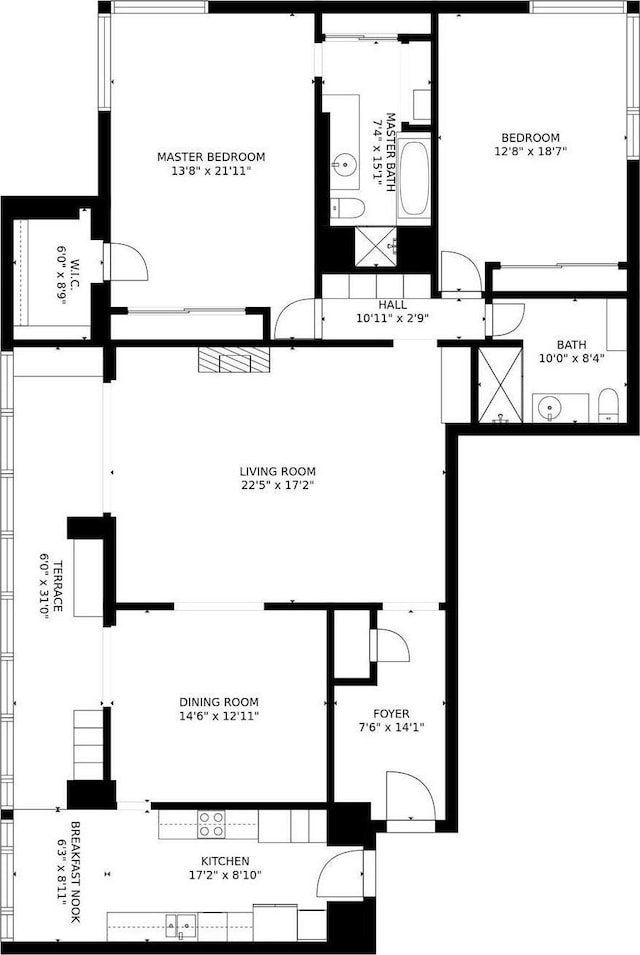 3525 Turtle Creek Blvd Unit 3D, Dallas, TX 75219 - home floor plan