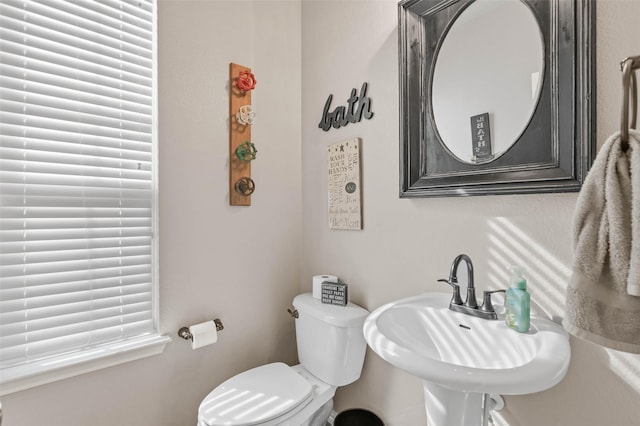 bathroom featuring a sink and toilet