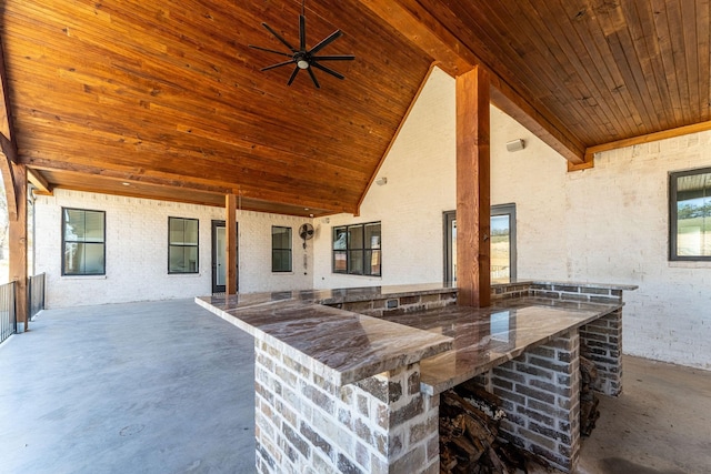 704 Glade Park Ct, Azle, TX 76020 - view of patio / terrace with ceiling fan
