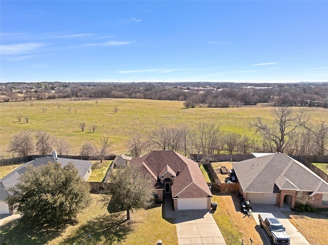 214 Willow Creek Dr, Weatherford, TX 76085 - drone / aerial view with a rural view