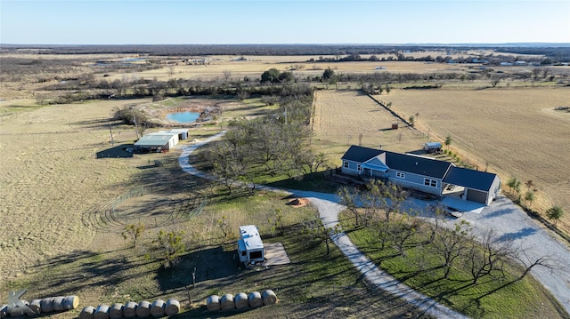 bird's eye view featuring a rural view