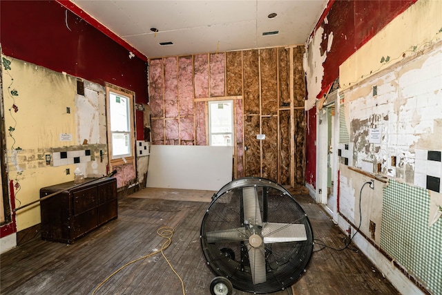 misc room featuring hardwood / wood-style floors