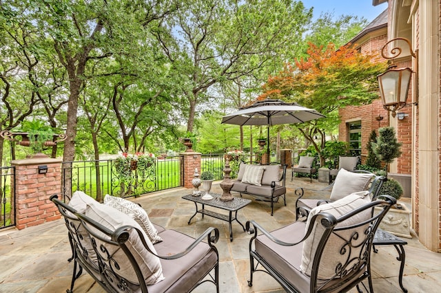 900 Kingsbury Way, Southlake, TX 76092 - view of patio / terrace with outdoor lounge area