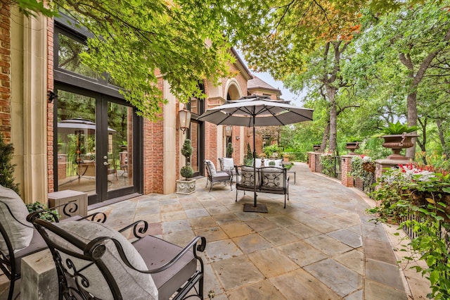 900 Kingsbury Way, Southlake, TX 76092 - view of patio / terrace featuring french doors and an outdoor hangout area