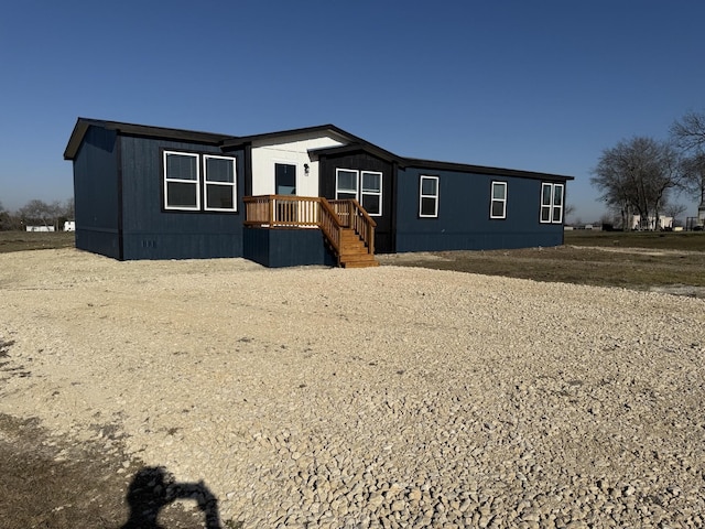 view of manufactured / mobile home