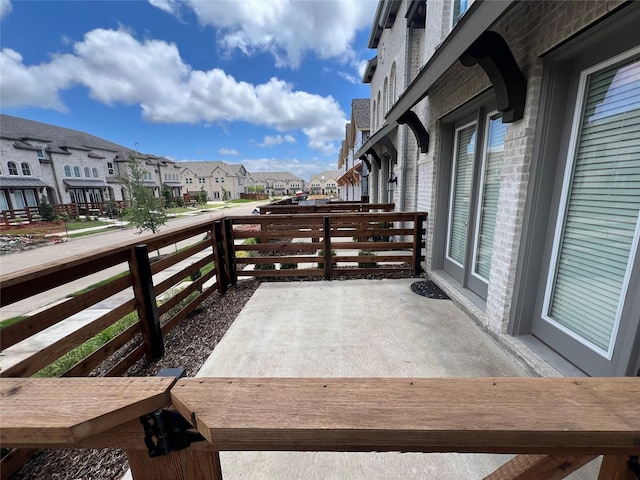 deck featuring a residential view