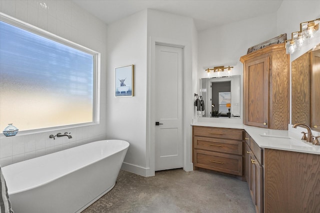 1024 Todd St, Caddo Mills, TX 75135 - full bathroom with a freestanding bath and vanity