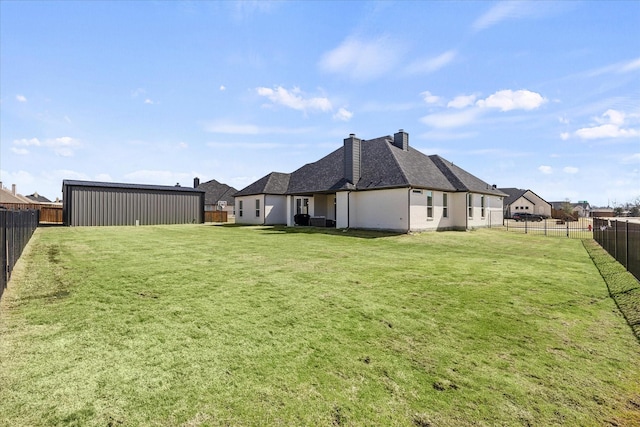 1024 Todd St, Caddo Mills, TX 75135 - view of yard with a fenced backyard