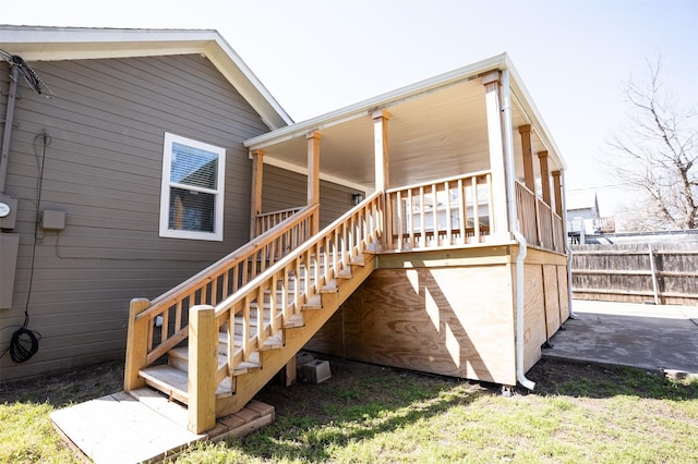 1606 Denver Ave, Fort Worth, TX 76164 - rear view of property featuring stairway