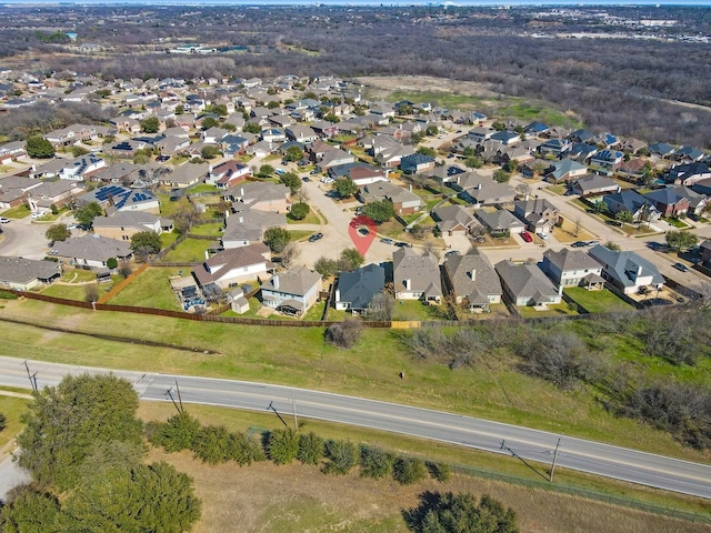 drone / aerial view featuring a residential view