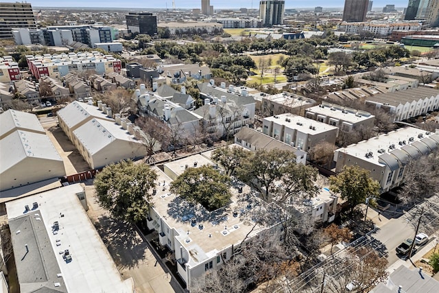 aerial view featuring a view of city