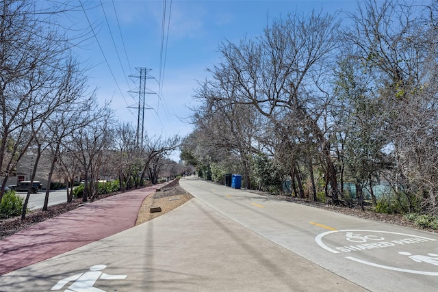 view of street with sidewalks