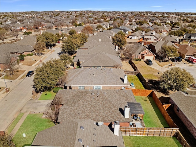 birds eye view of property featuring a residential view