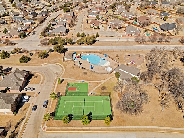 birds eye view of property featuring a residential view