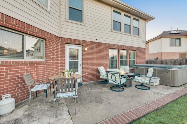 view of patio / terrace with fence