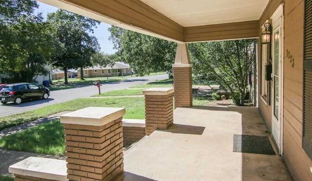 view of patio with covered porch