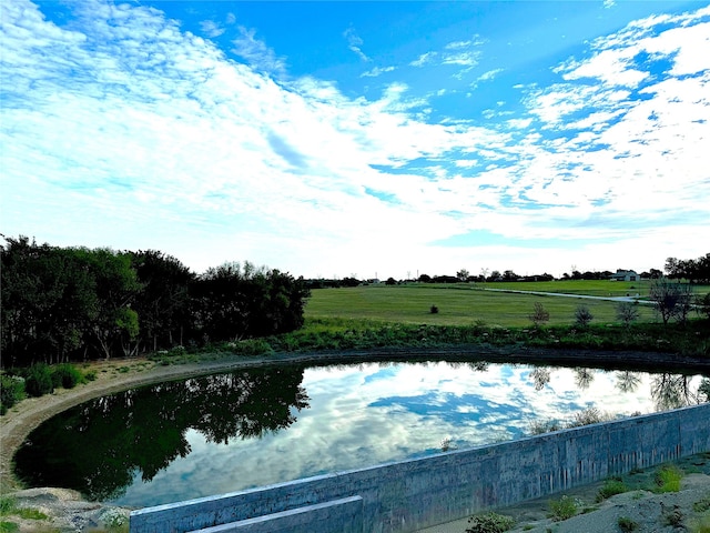 view of water feature