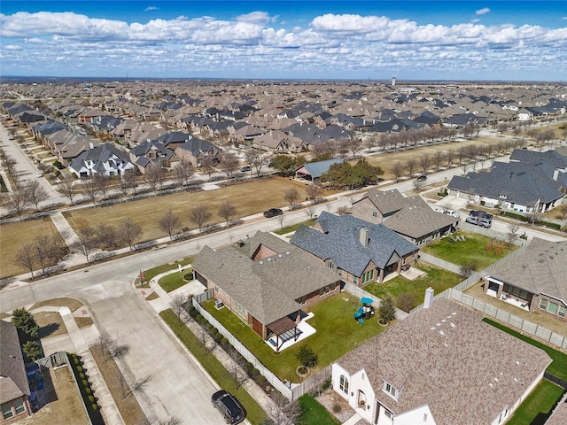 drone / aerial view featuring a residential view