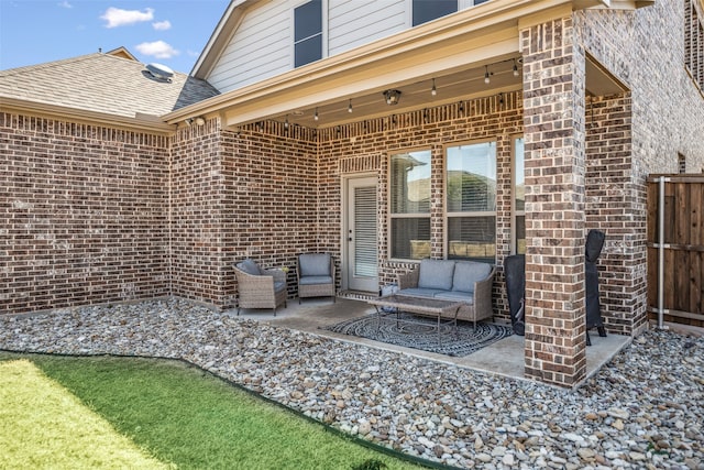 view of patio / terrace with fence