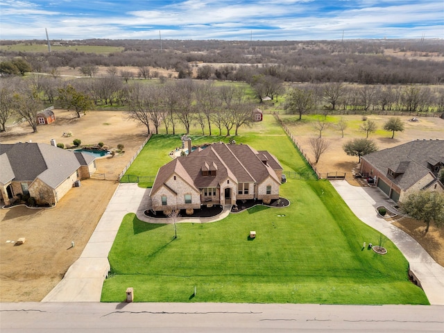 birds eye view of property