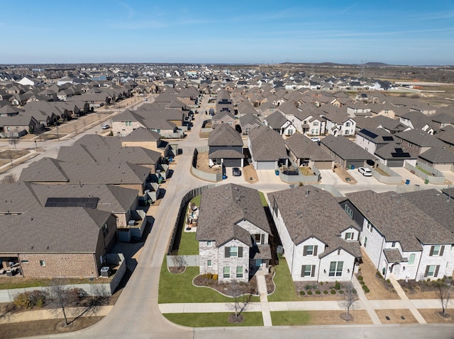 bird's eye view featuring a residential view