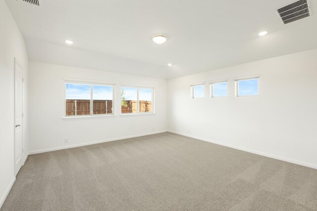 114 Winterwood Dr, Lavon, TX 75166 - carpeted spare room featuring baseboards and recessed lighting