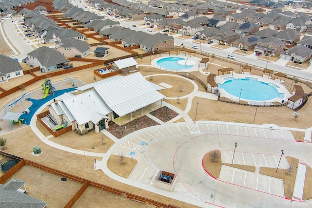 bird's eye view featuring a residential view