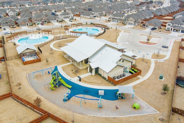 bird's eye view featuring a residential view