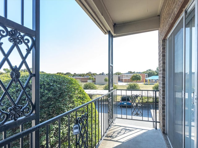 view of balcony