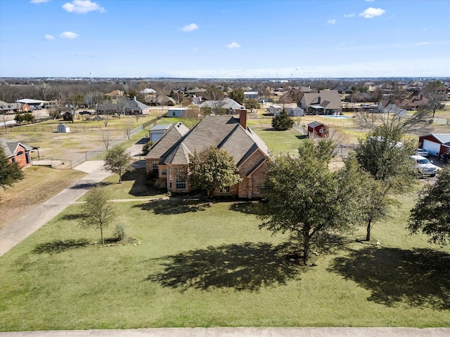 birds eye view of property featuring a residential view