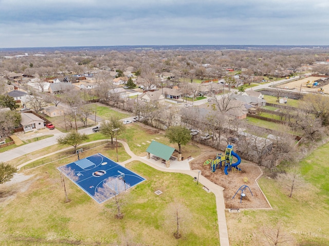 bird's eye view featuring a residential view