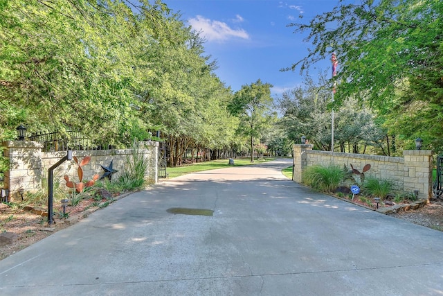 297 Cemetery Rd, Pottsboro, TX 75076 - view of road featuring street lights and driveway