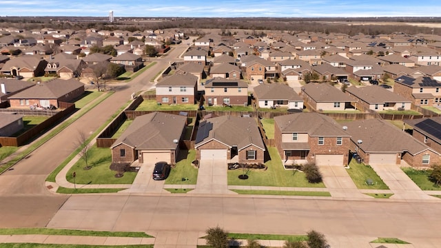 aerial view featuring a residential view