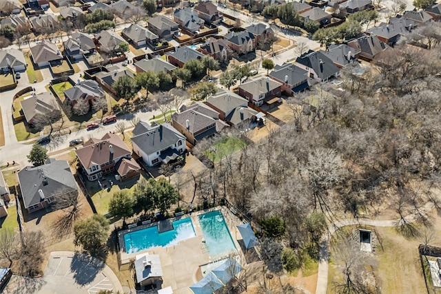 birds eye view of property featuring a residential view