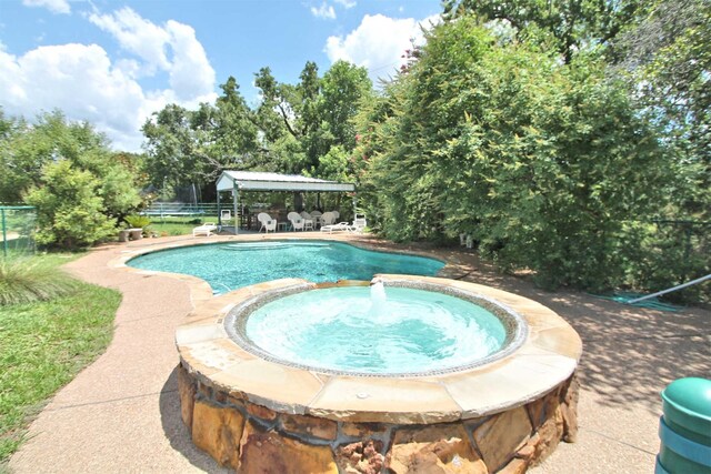 1579 County Road 2008 Unit F, Glen Rose, TX 76043 - view of pool with a gazebo and fence