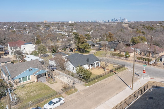 birds eye view of property featuring a residential view