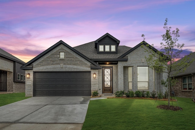119 Emperor Oak Ct, Balch Springs, TX 75181 - french provincial home featuring driveway, a yard, and an attached garage