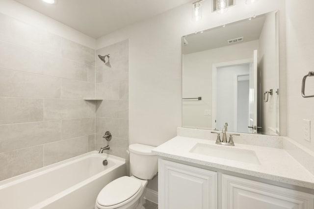 119 Emperor Oak Ct, Balch Springs, TX 75181 - full bathroom with toilet, vanity, and bathing tub / shower combination