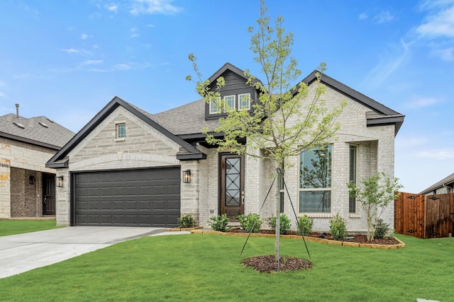 119 Emperor Oak Ct, Balch Springs, TX 75181 - view of front facade featuring brick siding, concrete driveway, an attached garage, and a shingled roof