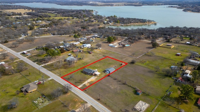 12510 Liberty School Rd, Azle, TX 76020 - aerial view featuring a water view