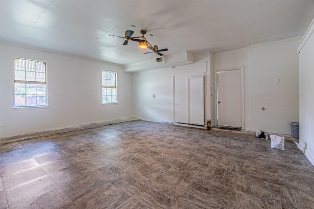 1542 Home Park Dr, Allen, TX 75002 - unfurnished room with ceiling fan and crown molding