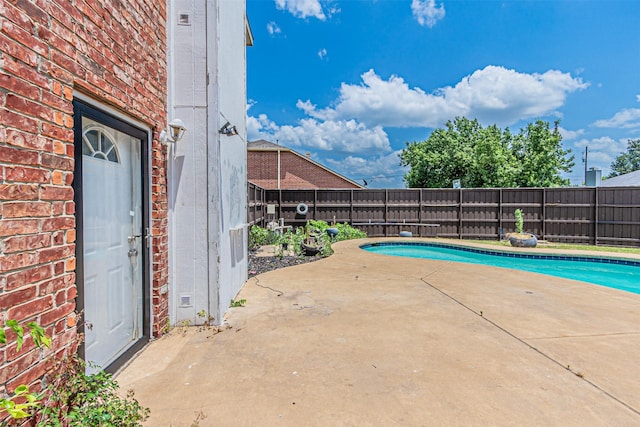 1542 Home Park Dr, Allen, TX 75002 - view of swimming pool with a fenced backyard and a patio